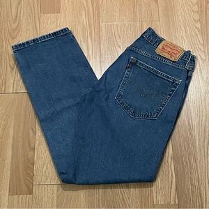 Levis 514 Mens Slim Straight Leg Jeans 30x32 (30x30) Medium Blue Denim Western